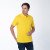 Мужская рубашка ПОЛО с эластаном жёлтая оптом