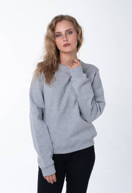 Серый меланж женский свитшот Серый меланж женский свитшот